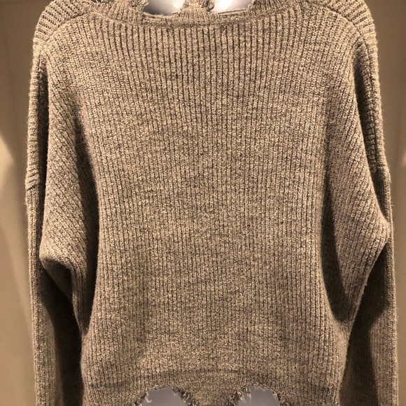 Gray V-Neck Sweater - Dance & Marvel - Picture 7 of 7